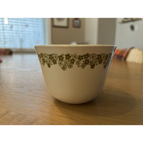 Vintage Pyrex Corelle Spring Blossom Green Crazy Daisy Coffee Tea Cup Mug USA - Picture 3 of 6